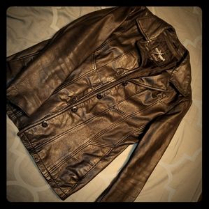 Womans leather coat